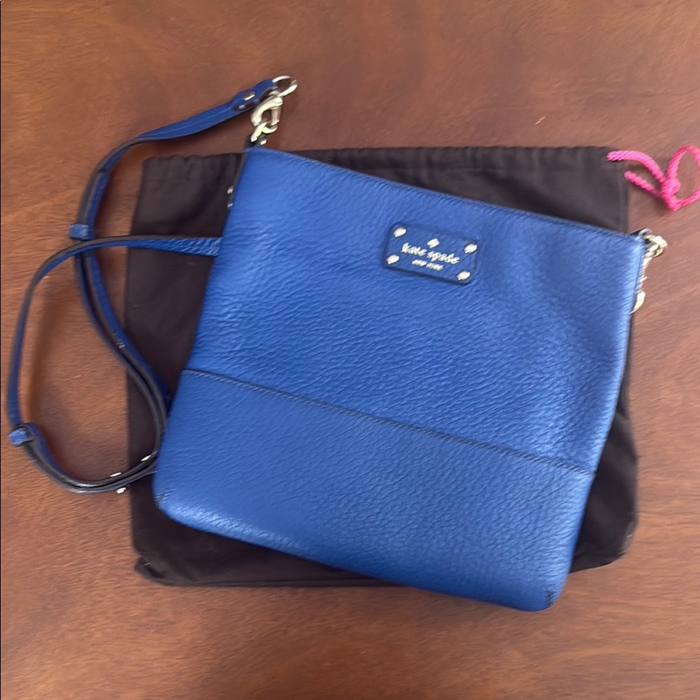 Kate Spade Cobalt Blue Crossbody Bag with Adjustable Strap
